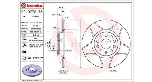 MAGNETI MARELLI Тормозной диск 360406050605